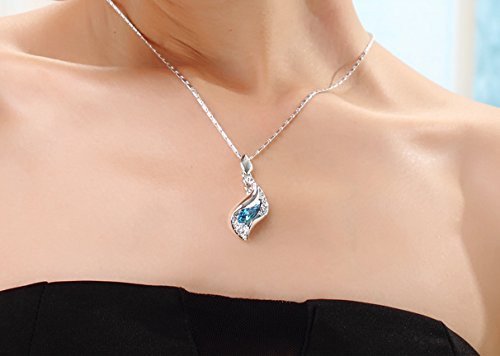 Visit the Silver Shoppee Store Silver Shoppee Im Alive Rhodium Plated Crystal and Cubic Zirconia Studded Alloy Pendant for Girls and Women