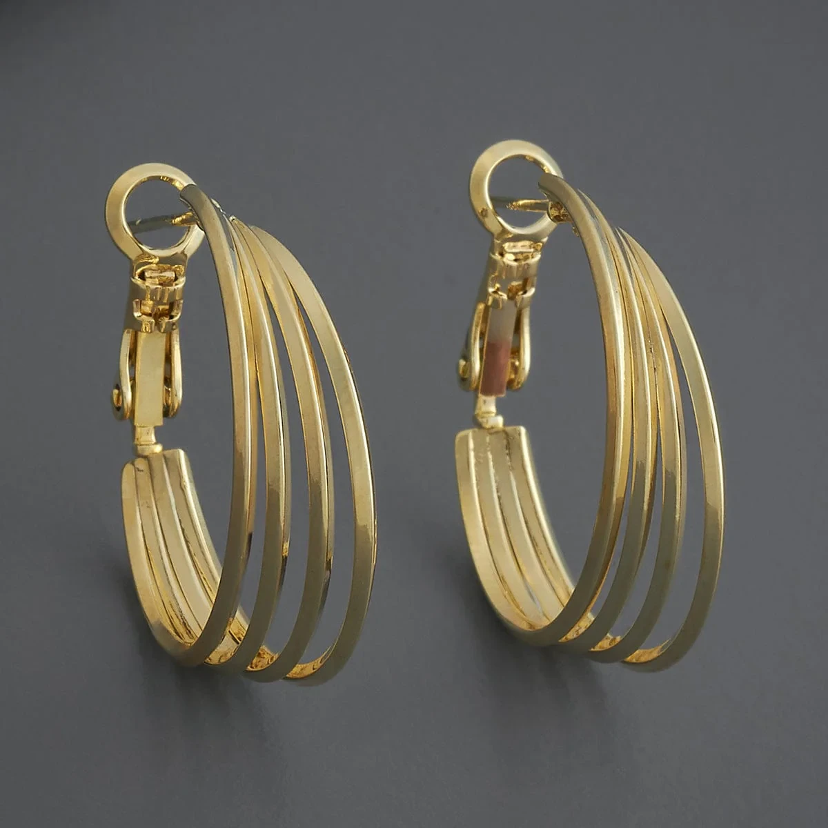 Trendy Earring Gold Polish 1862