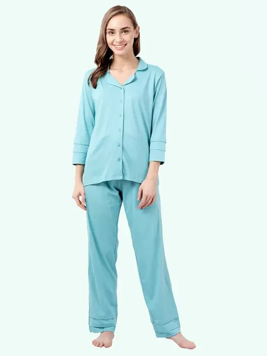 VASVI Women Night Suit Top & Payjama Set Printed