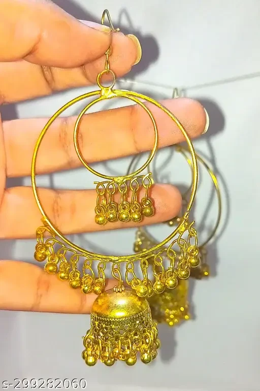 mail Brass Hoop Earring