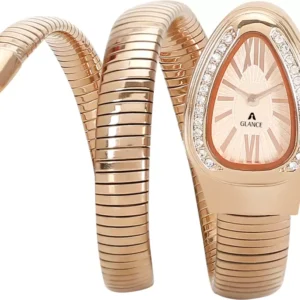 Analog Watch – For Girls 002 SNACK ROSE GOLD PLATED WATCH FOR WOMEN