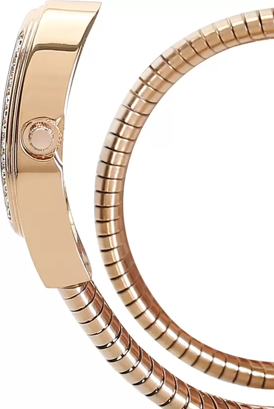 Analog Watch - For Girls 002 SNACK ROSE GOLD PLATED WATCH FOR WOMEN