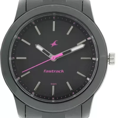 Tiya Women Black Analogue Watch