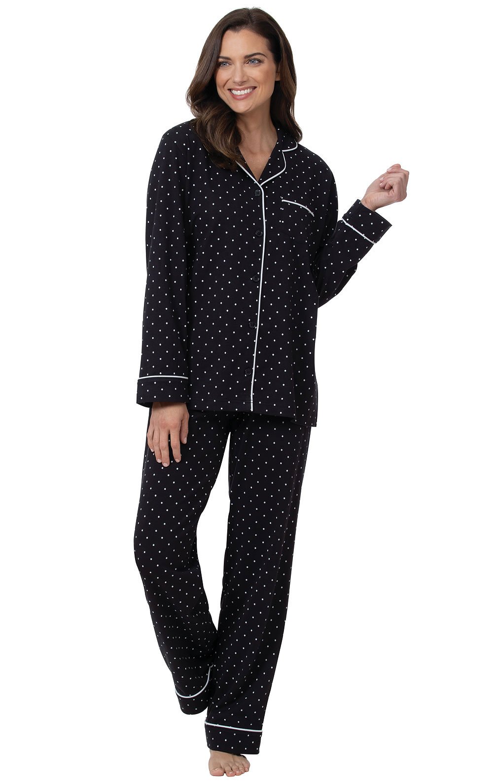 Pajama Set For Women - Pajamas Women Jersey Boyfriend, 100% Cotton