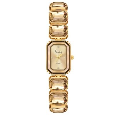 Tiya Octagon Cut Bracelet Watch for Women