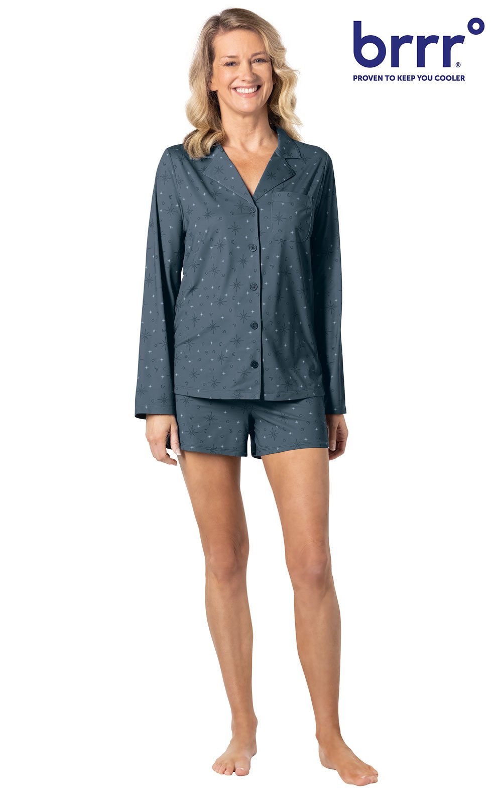 Cooling Pajama Button-Front Shirt