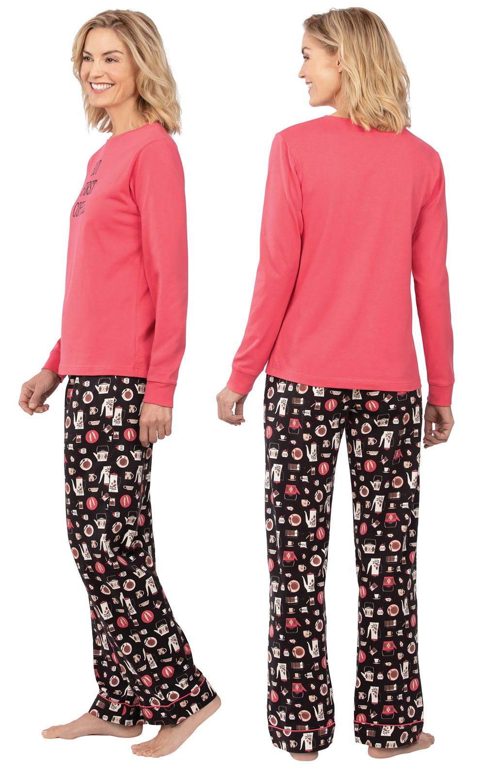 Tiya Pajamas for Women - Women's Pajamas, Graphic Top, 100% Cotton