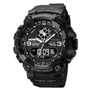 Tiya Men s Analog Display LED Watches Military Multifunctional Waterproof Quartz Sport Wrist Watch