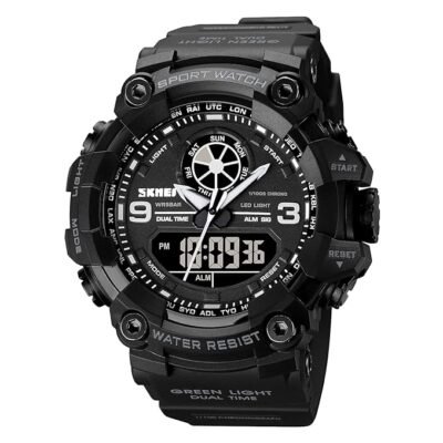 Tiya Men s Analog Display LED Watches Military Multifunctional Waterproof Quartz Sport Wrist Watch