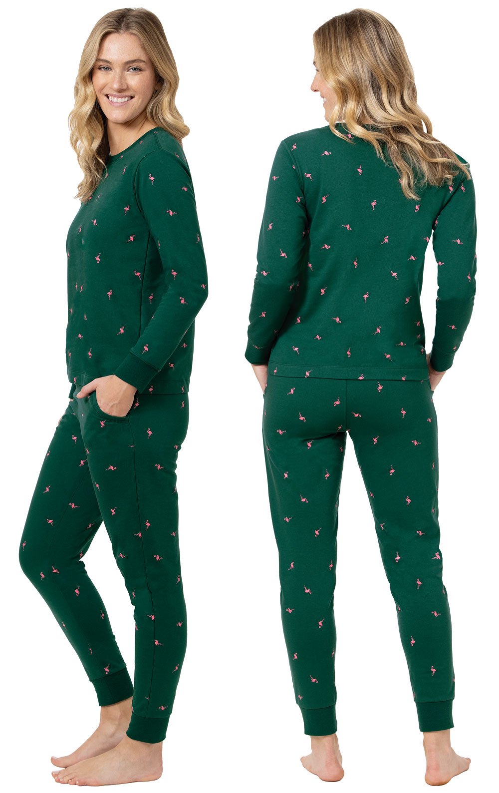 Flamingo Long Sleeve Jogger Pajamas