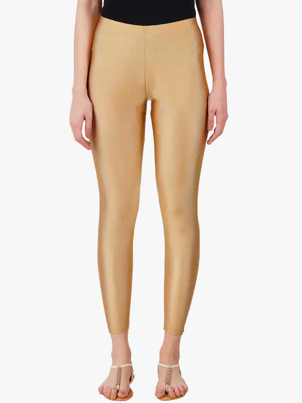 Women's Regular Fit Shimmer Ankle Leggings