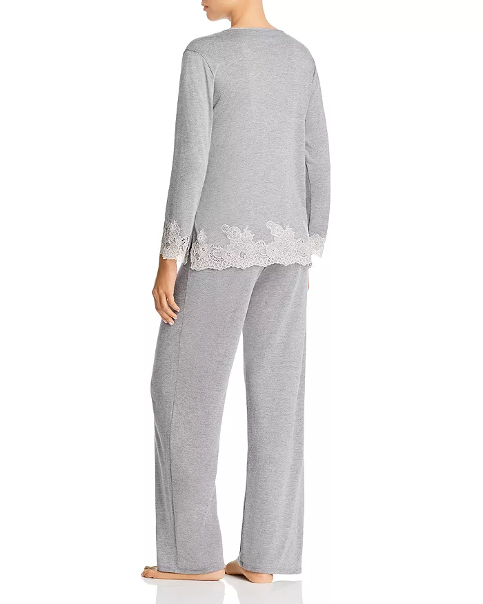 Natori Womens Luxe Shangri-la Pj Length 26"/ Inseam 29" Pajama Set