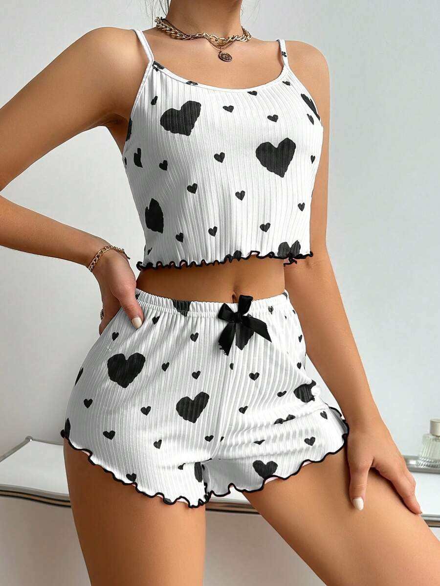 Womens Sexy Lingerie Silk Pajamas Cami Shorts Set Lace NightSleepwear Babydoll