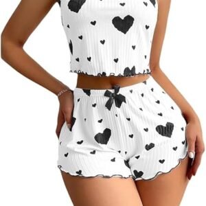 Womens Sexy Lingerie Silk Pajamas Cami Shorts Set Lace NightSleepwear Babydoll