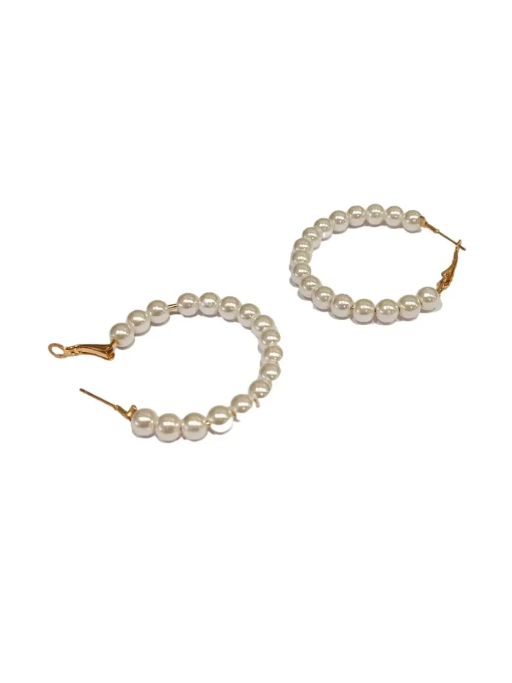 Tiya"S Gold Plated Studs & Hoops Combo Earrings