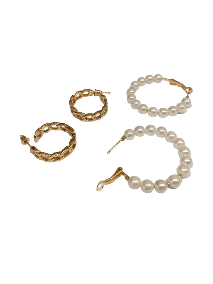 Tiya"s Gold Plated Combo Earrings