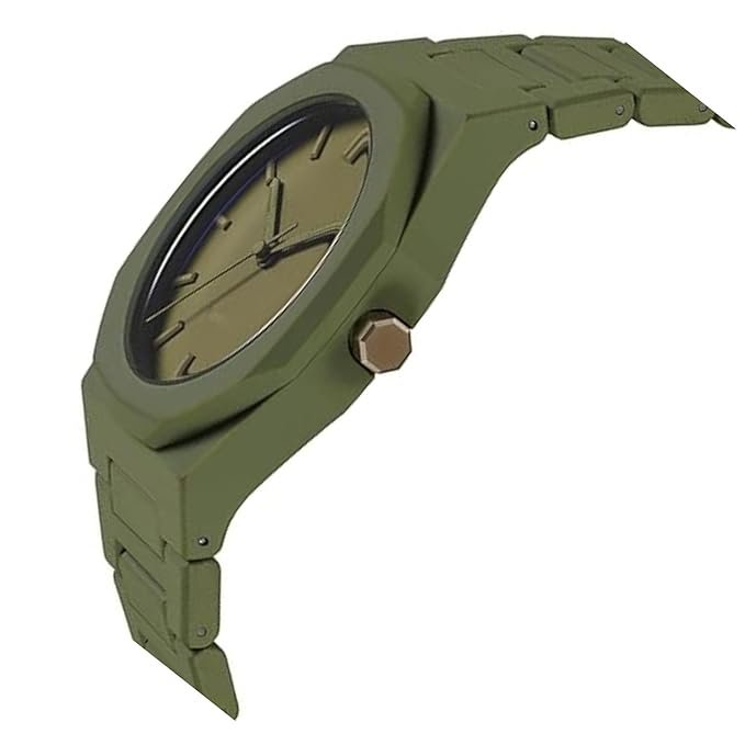 I-Next Modern Minimalist Polycarbon Analog Unisex Watch, Lightweight Touch Strap