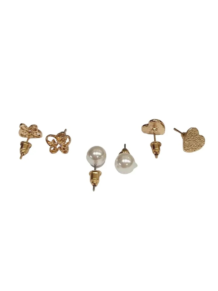 Tiya"s Half Hoop & Stud Style Earrings