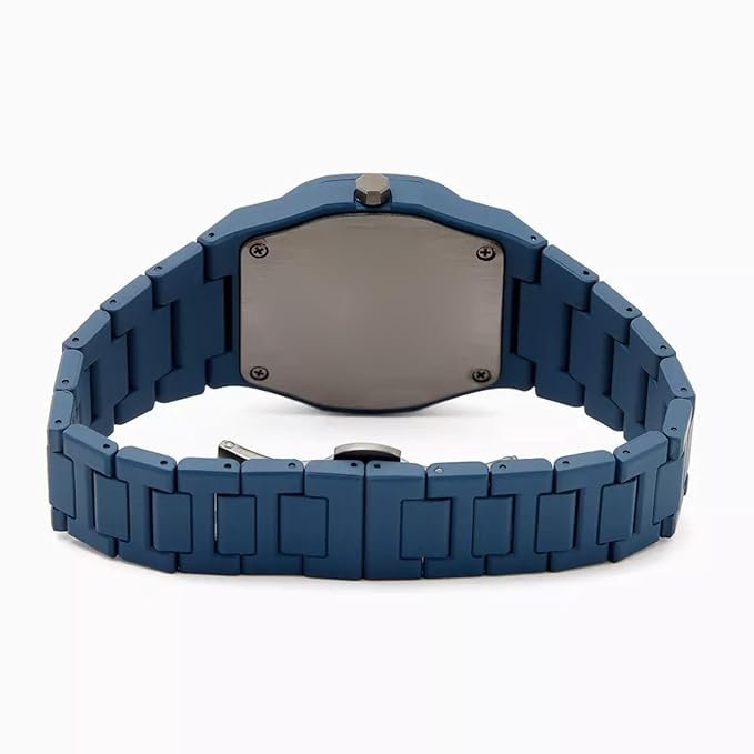 Tiya"s Modern Minimalist Polycarbon Analog Unisex Watch, Lightweight Touch Strap