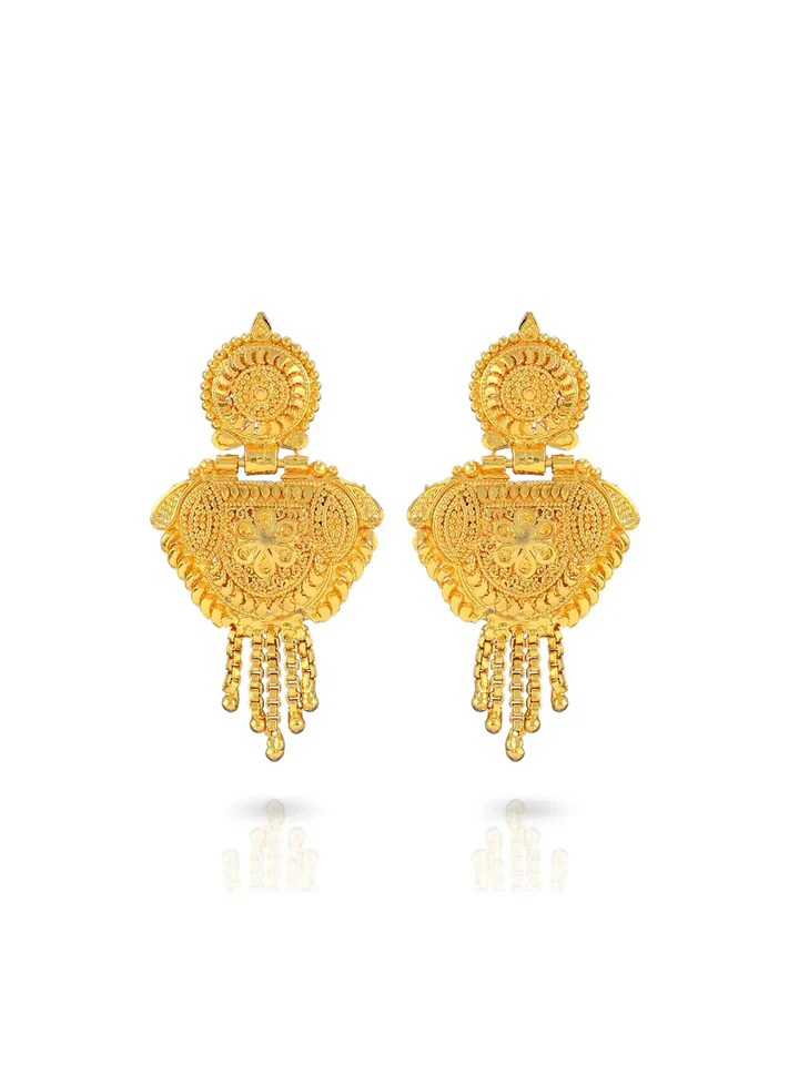 Tiya"s Luxurious Gold Plated Necklace Set