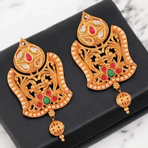 Tiya”s Ruby Pearl Earrings