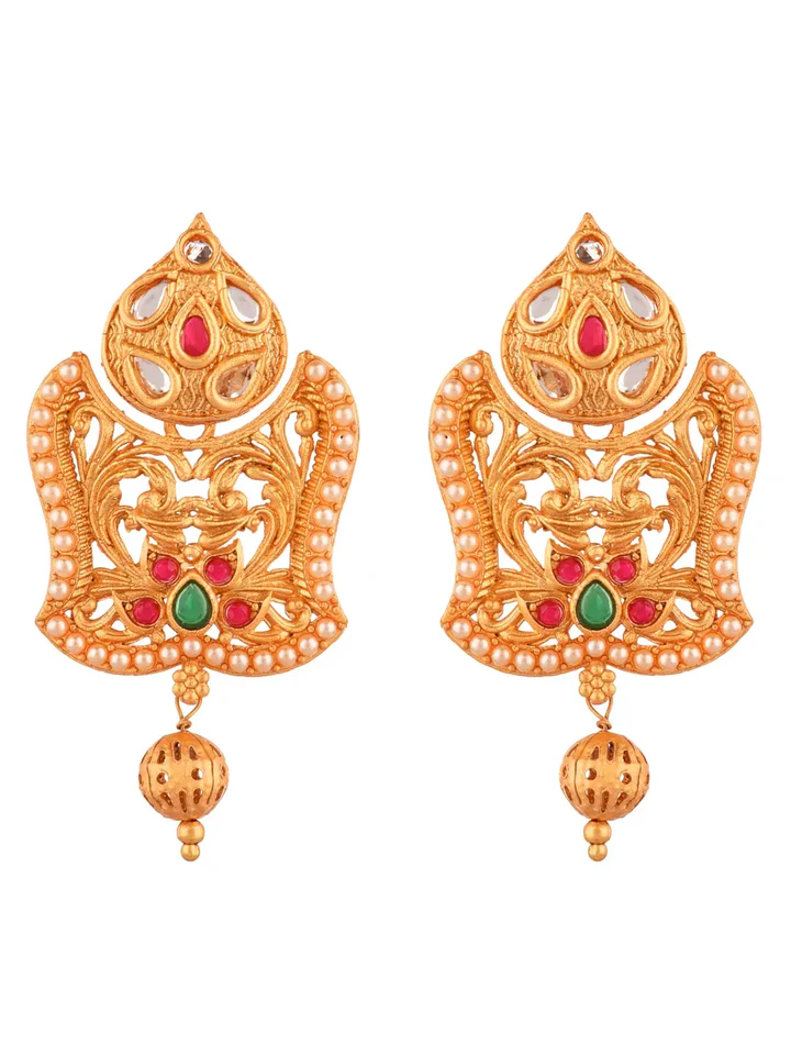 Tiya"s Ruby Pearl Earrings
