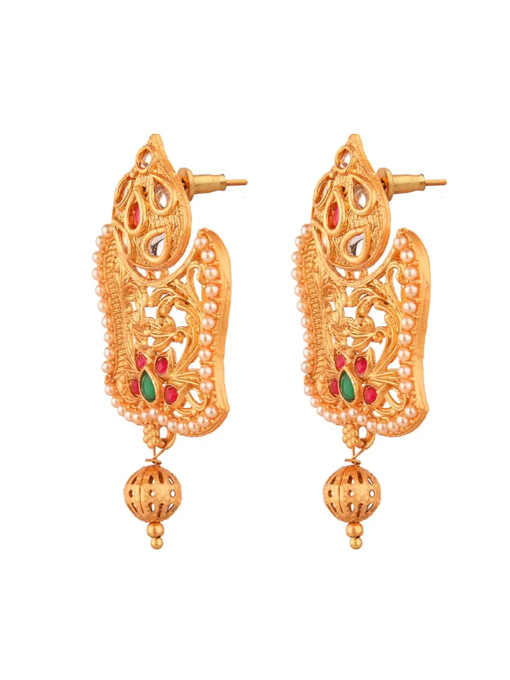 Tiya"s Ruby Pearl Earrings